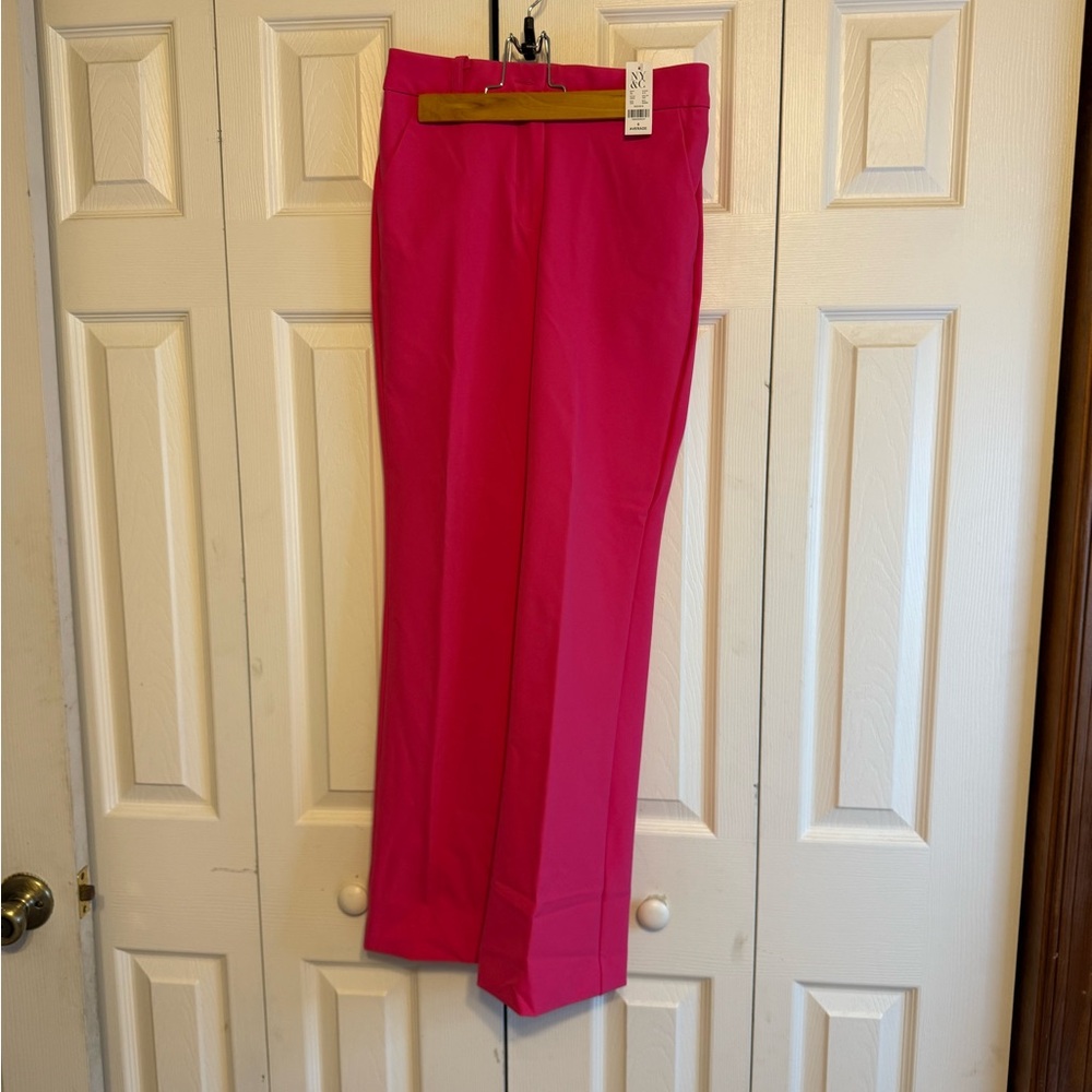 New York & Company Pink Straight Leg Pants Size 0 - Picture 1 of 3